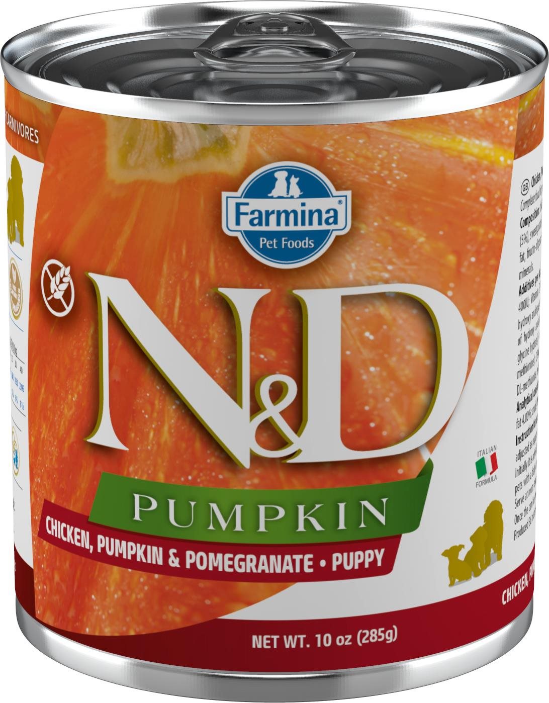 N&D Pumpkin Dog Puppy Chicken & Pomegranate 285 g Konzerva pre psov