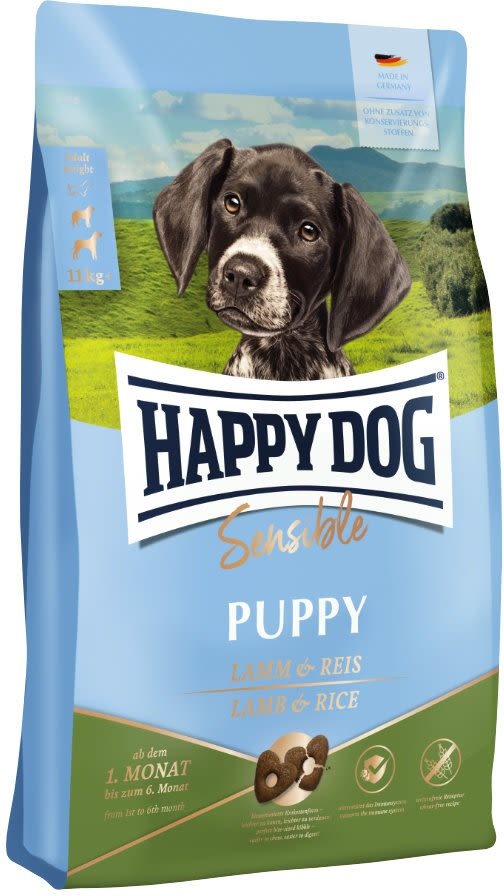 Happy Dog Sensible Puppy Lamb & Rice 1 kg Granule pre šteniatka