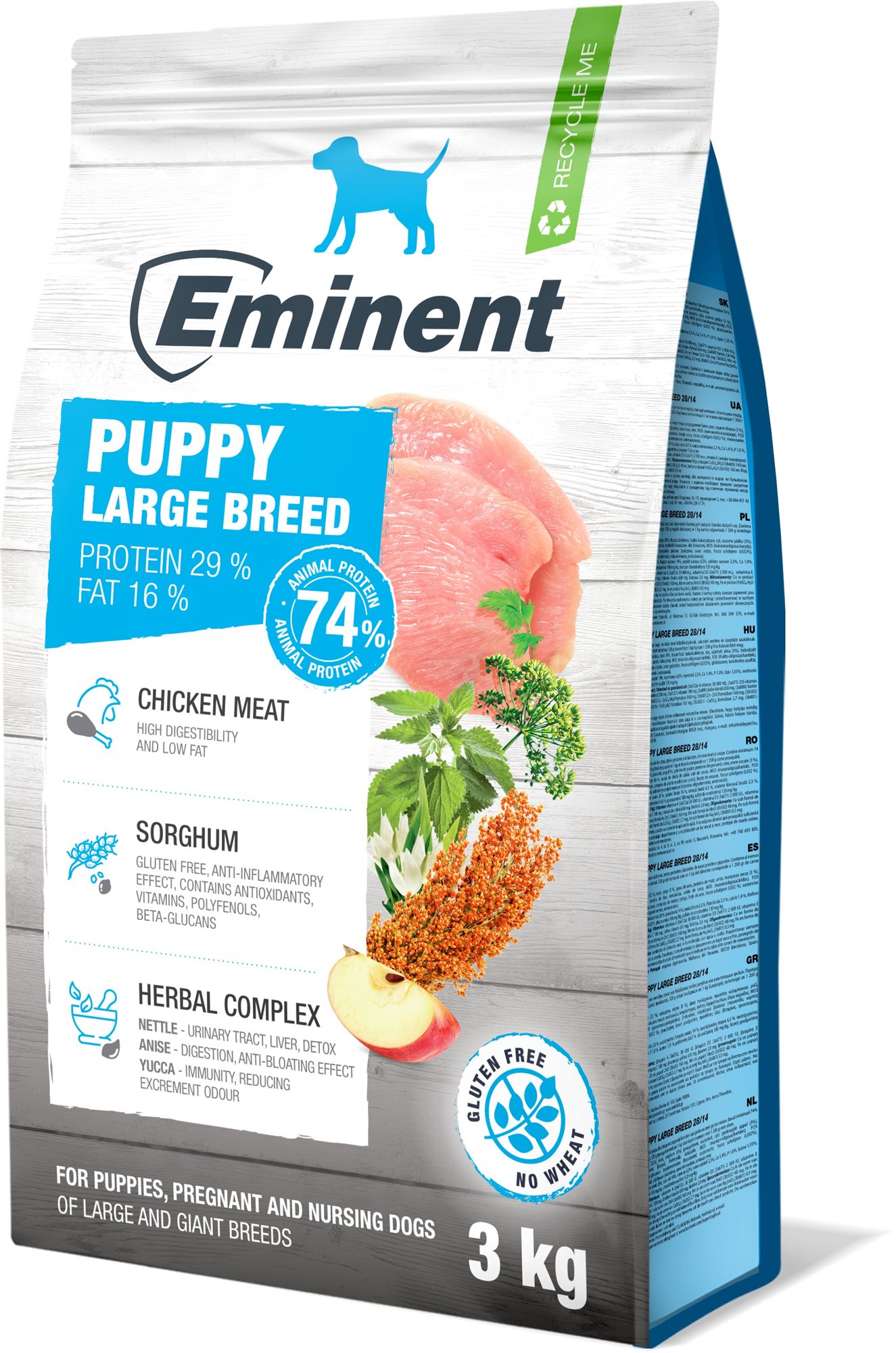 Eminent Puppy Large Breed High Premium 3 kg Granule pre šteniatka