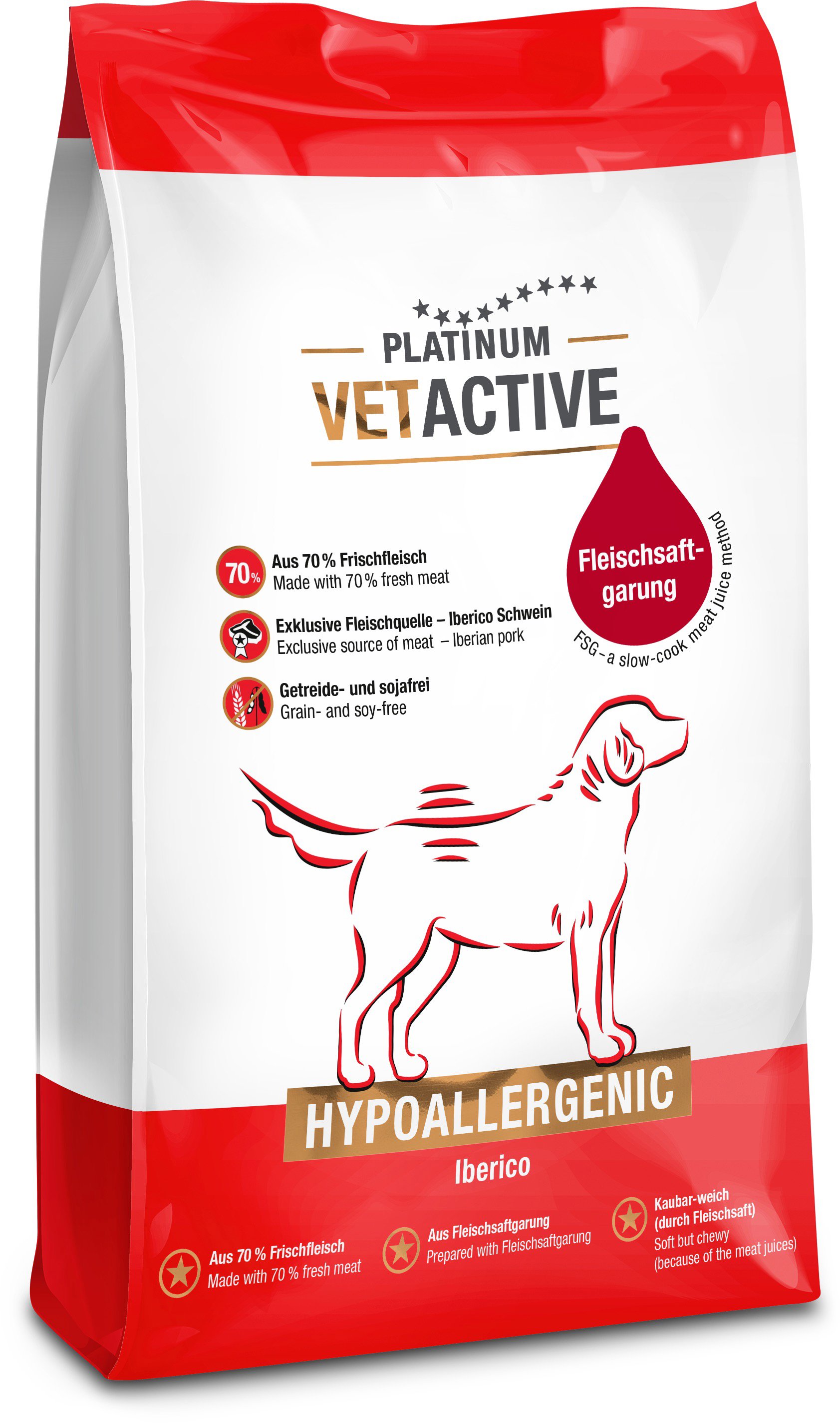 Platinum Vetactive hypoalergenic 5 kg Granuly pre psov
