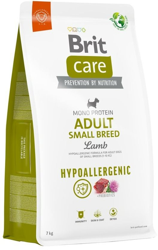 Brit Care Dog Hypoallergenic s jahňačím Adult Small Breed 7 kg...