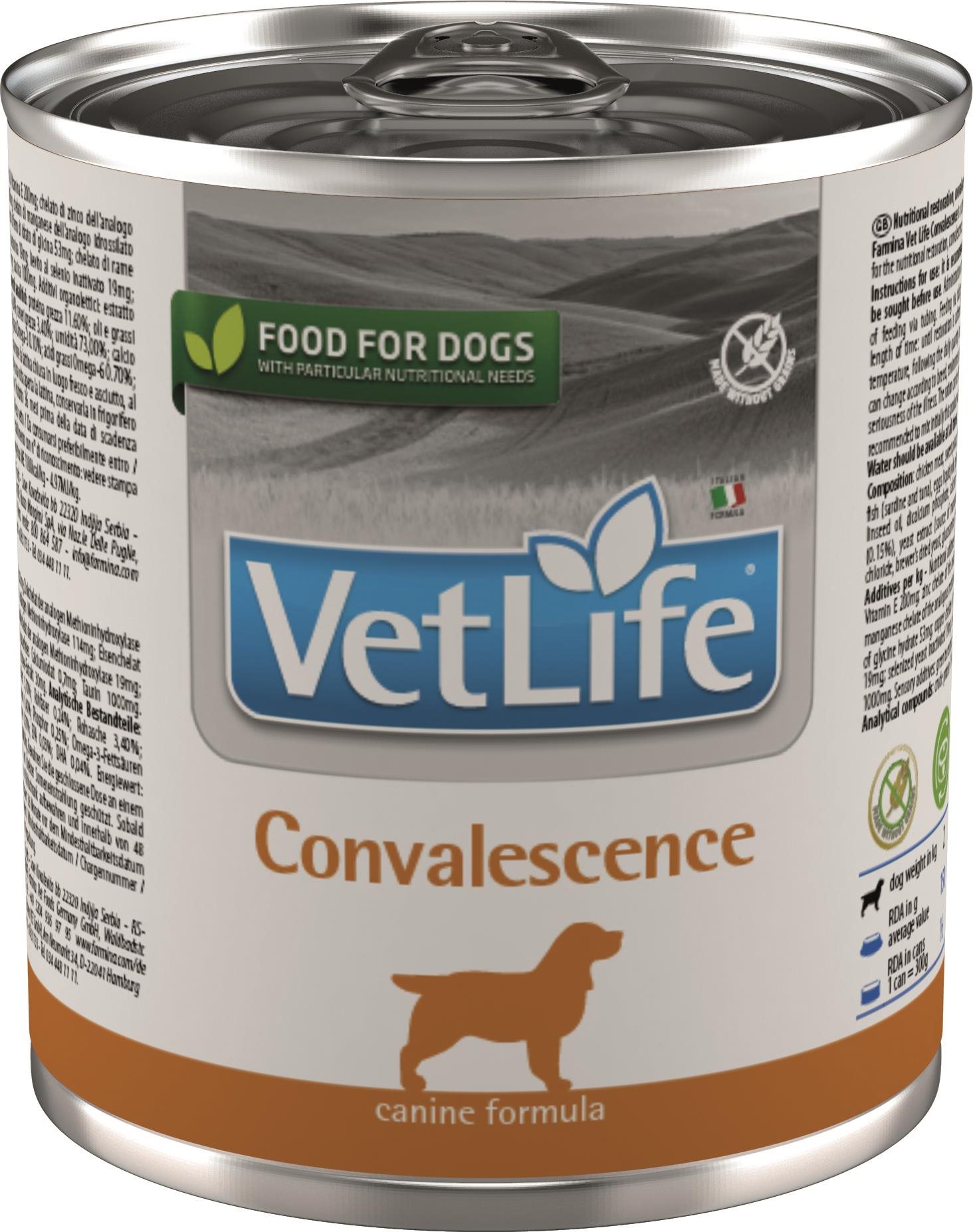 Vet Life Natural Dog konzerva Convalescence 300 g Diétna konzerva...