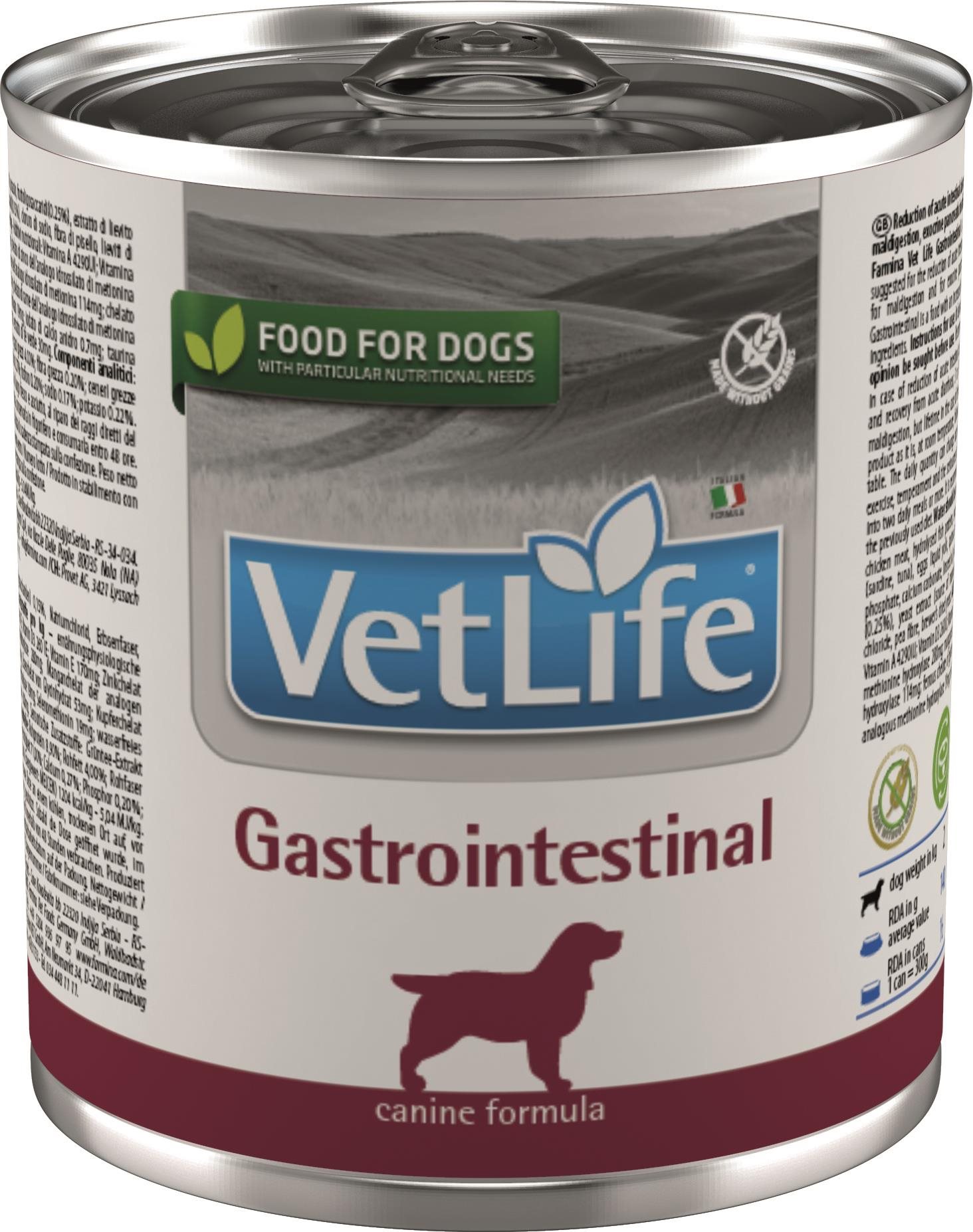 Vet Life Natural Dog konzerva Gastrointestinal 300 g Diétna...