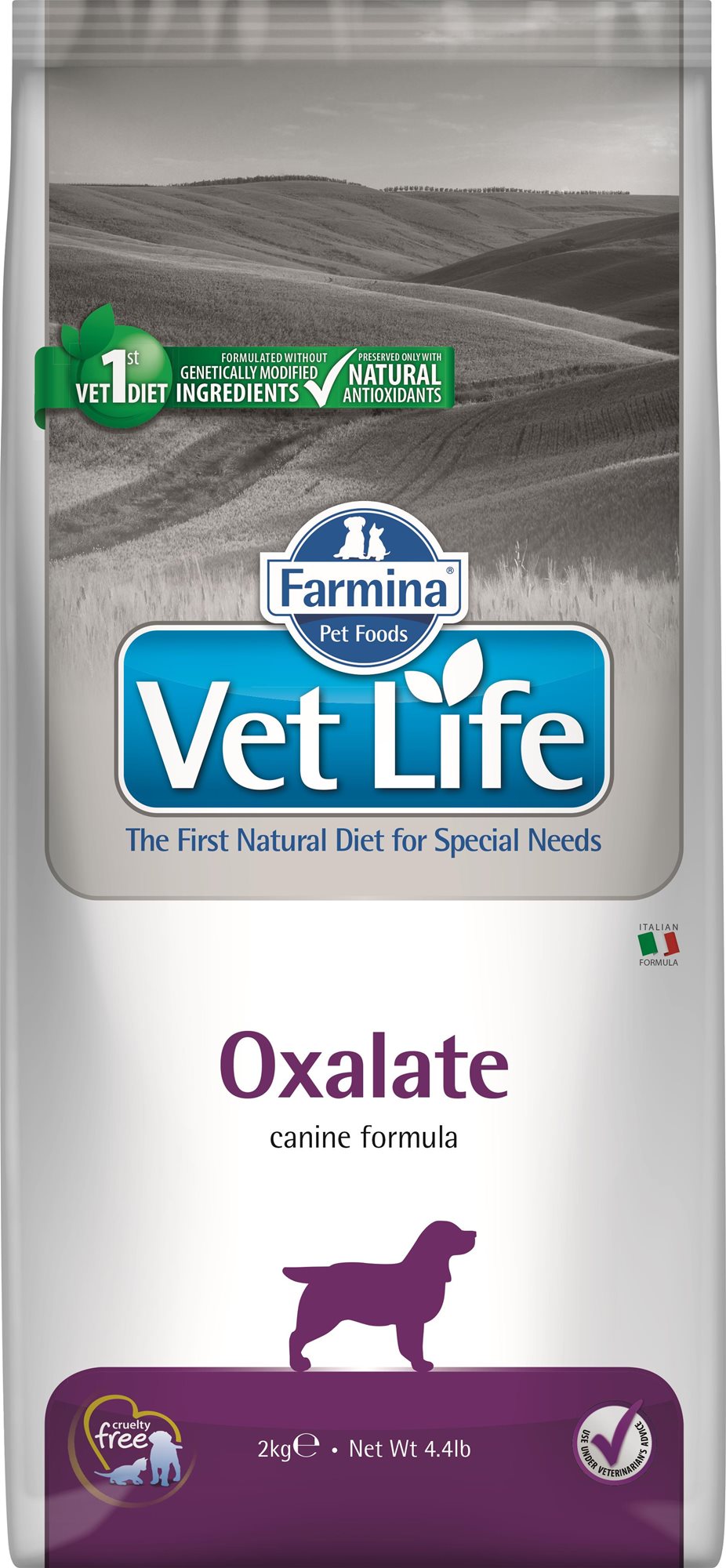 Vet Life Natural Dog Oxalate 2 kg Diétne granule pre psov