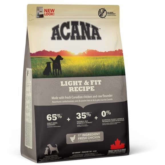 Acana Light & Fit Recipe 2 kg Granuly pre psov