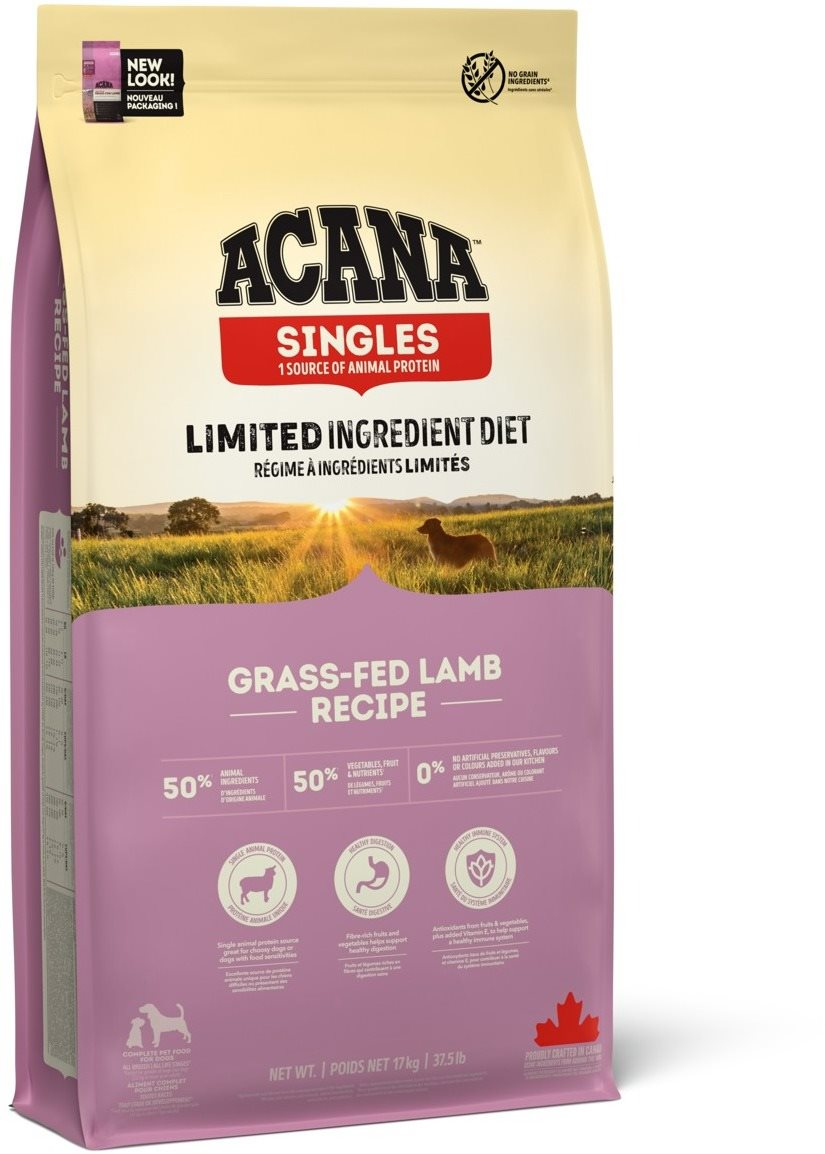 Acana Grass-Fed Lamb Singles 17 kg Granuly pre psov
