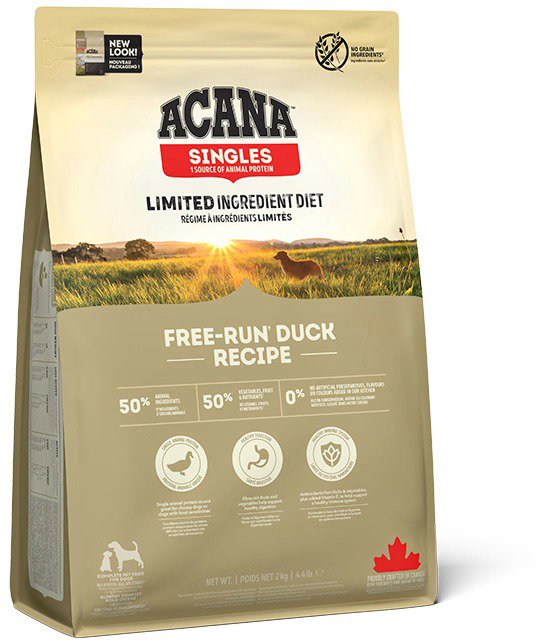 Acana Free-Run Duck Singles 2 kg Granuly pre psov