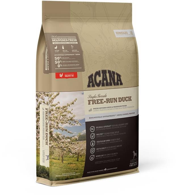Acana Free-Run Duck Singles 6 kg Granuly pre psov