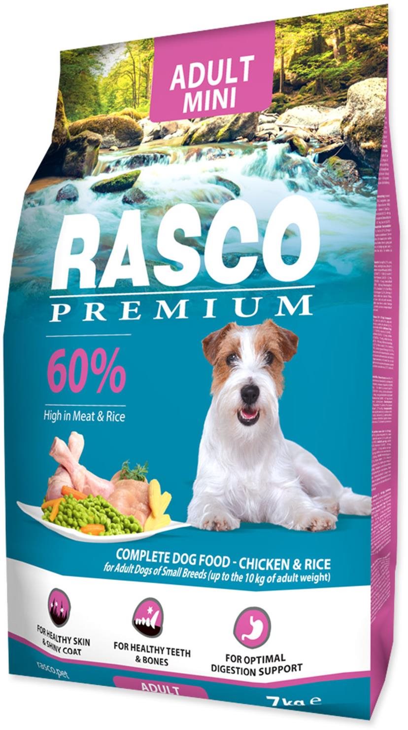 Rasco Granule Premium Adult kura s ryžou 7 kg Granuly pre psov
