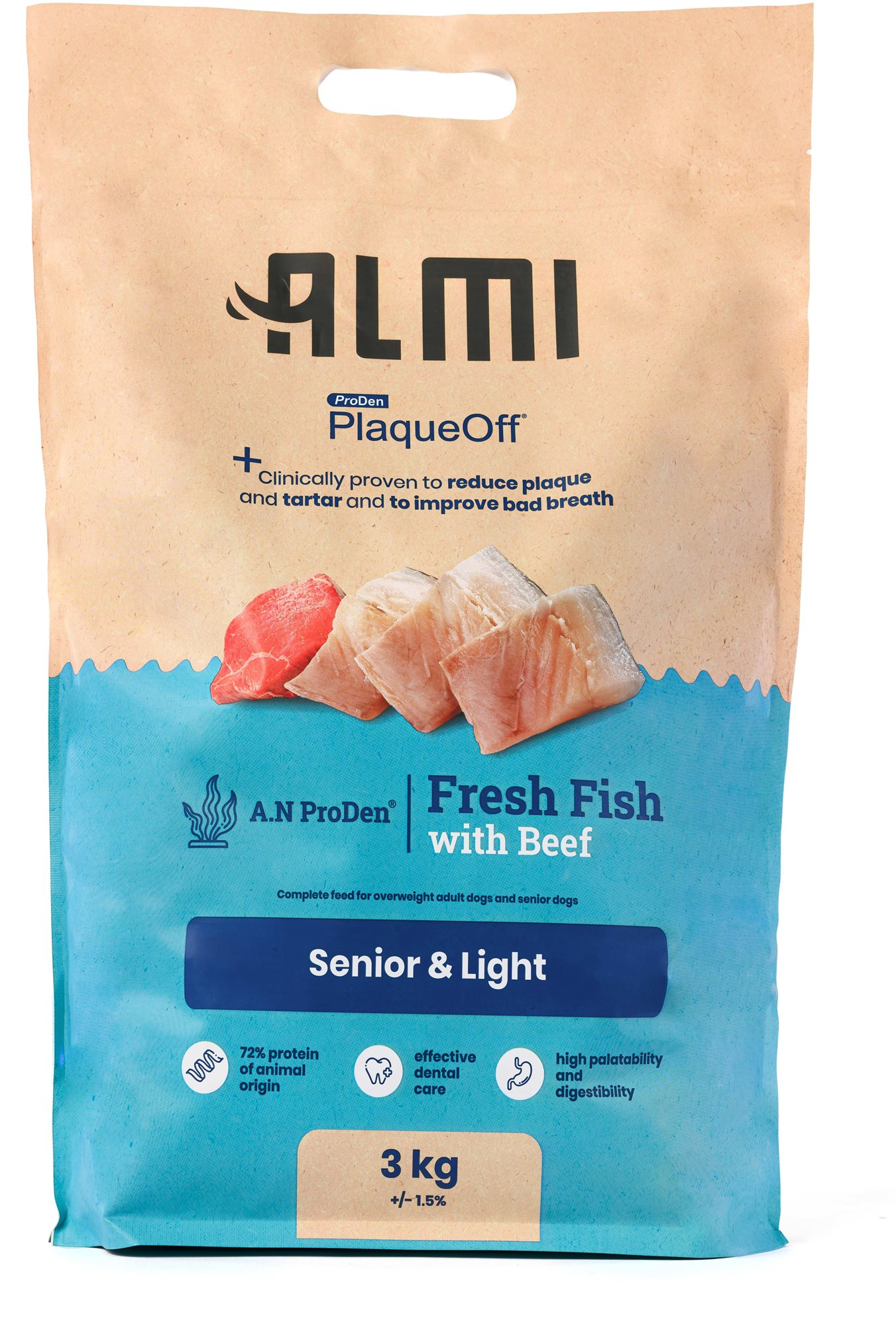 ALMI Senior & Light 3 kg Granuly pre psov