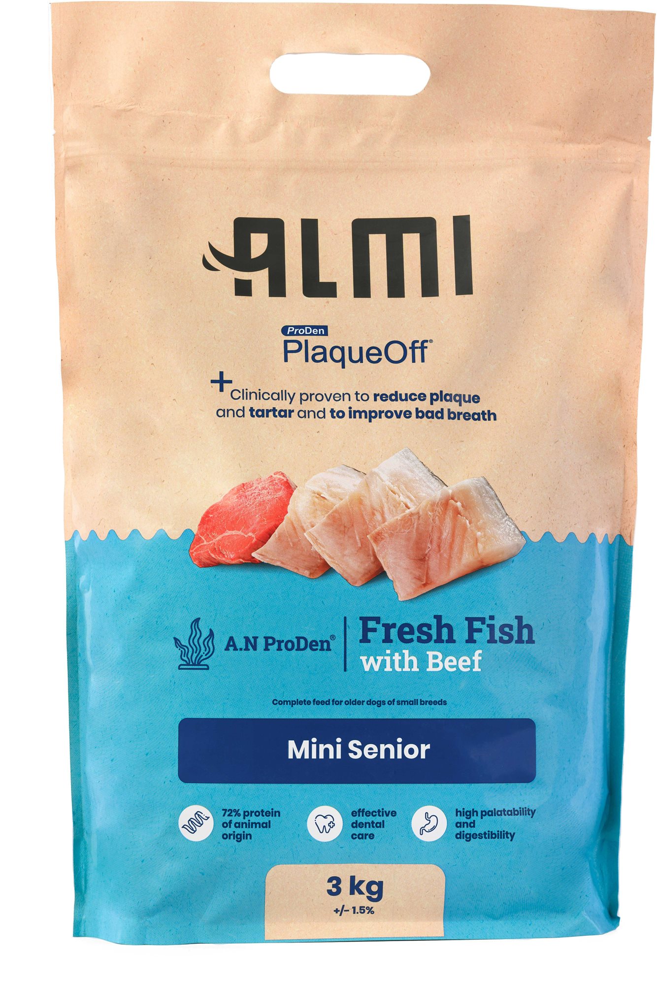 ALMI Senior Mini 3 kg Granuly pre psov