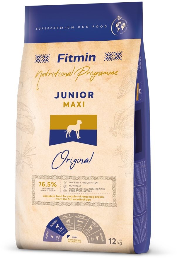 Fitmin Maxi Junior 12 Kg Granule pre šteniatka