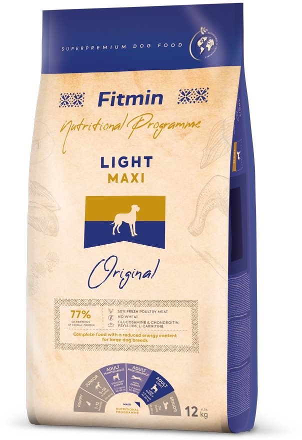 Fitmin Maxi Light 12 Kg Granuly pre psov
