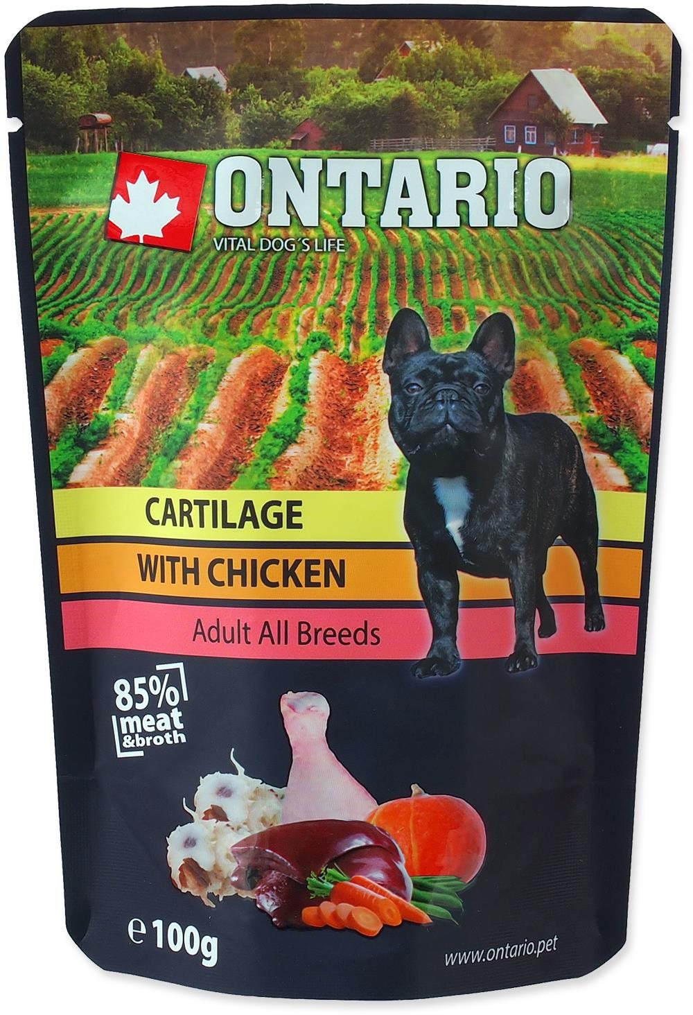 Ontario Kapsička, chrupavky s kuracím vo vývare 100 g Kapsička pre...