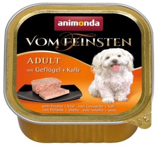 Animonda paštéta pre psov Adult hydina, teľacie 150 g Vanička pre psa