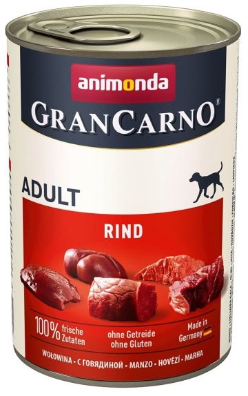 Grancarno konzerva pre psov Adult hovädzie 400 g Konzerva pre psov