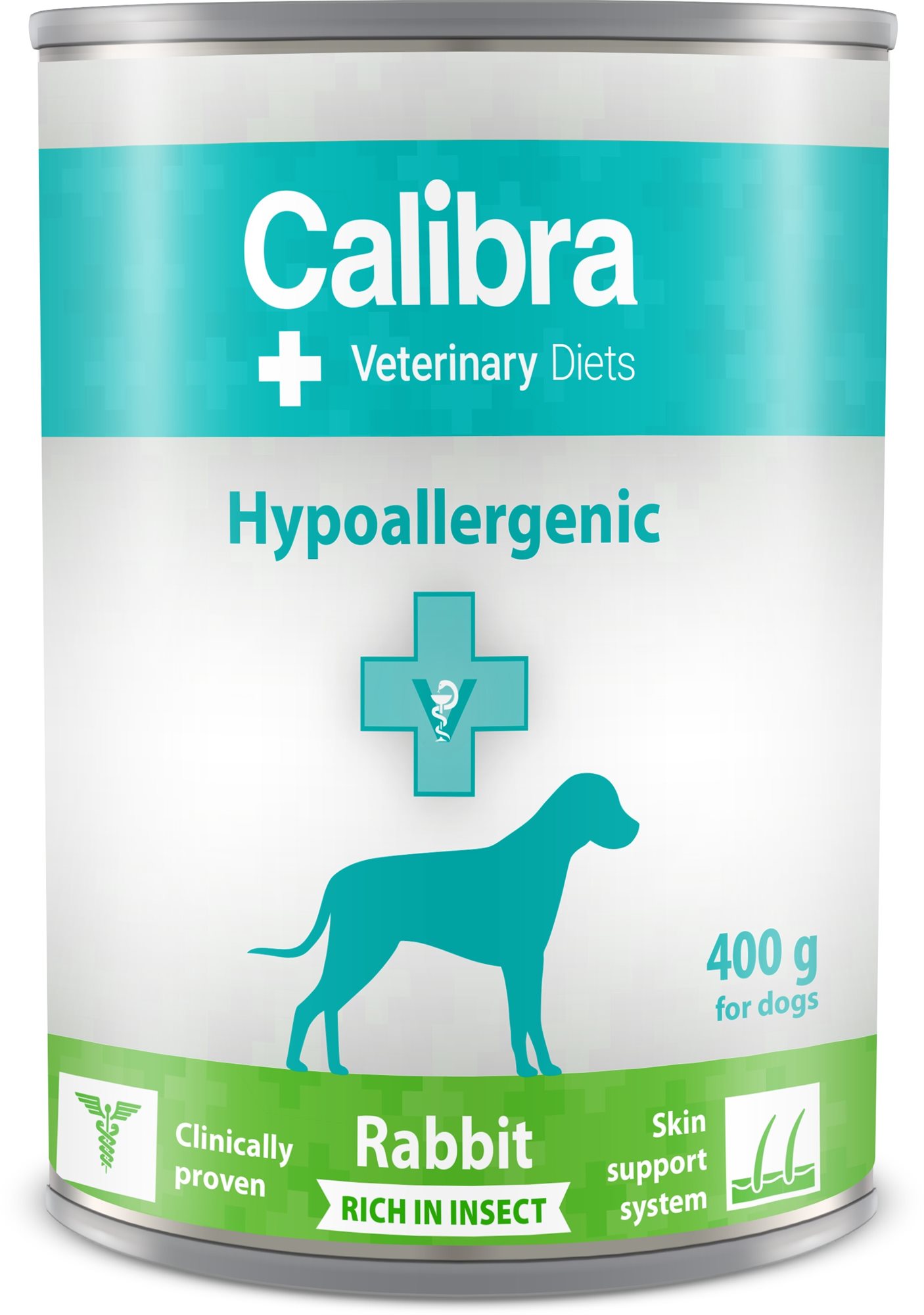 Calibra VD Dog konz. Hypoallergenic Rabbit & Insect 400 g Diétna...