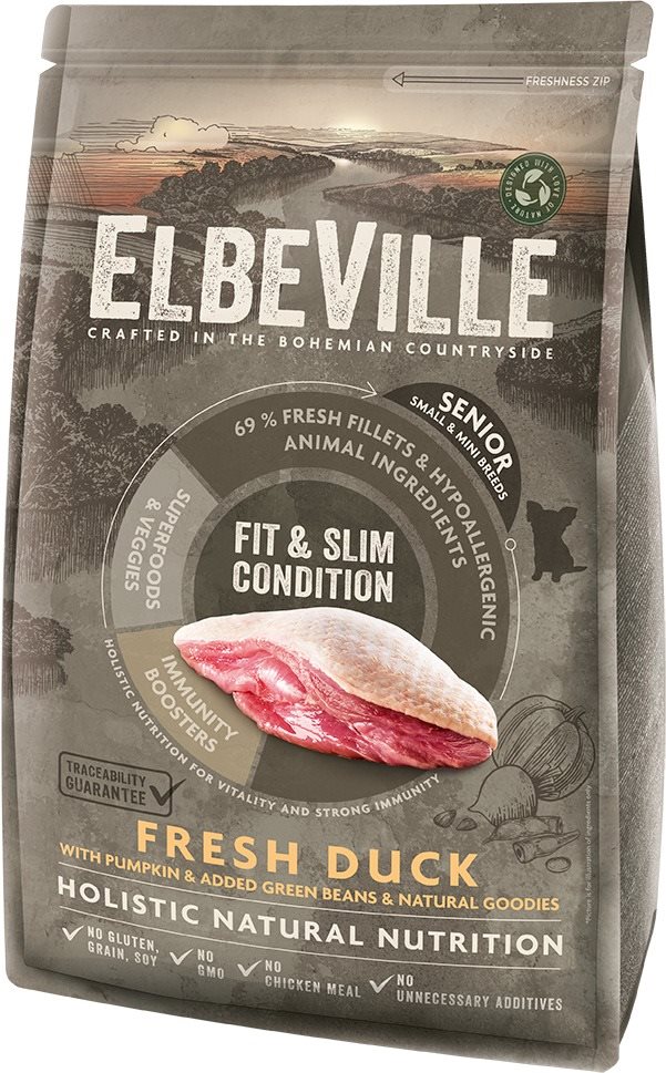 Elbeville Senior Mini Fit and Slim Condition Fresh Duck 1,4 kg...