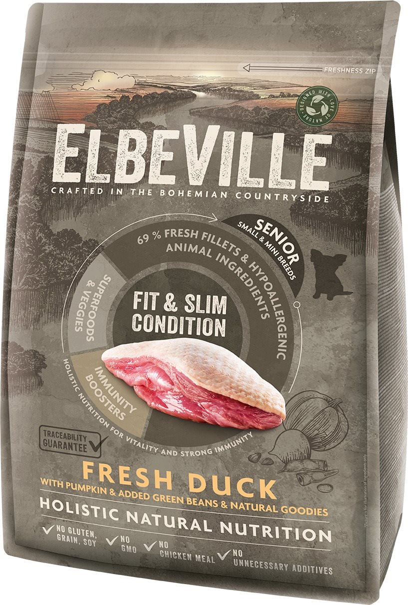 Elbeville Senior Mini Fit and Slim Condition Fresh Duck 4 kg...