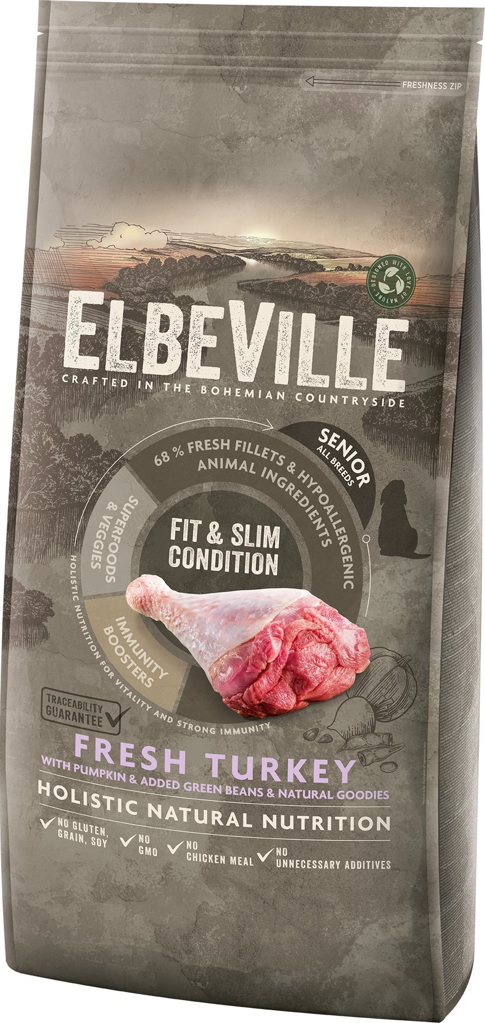 Elbeville Senior All Breeds Fit and Slim Condition Fresh Turkey...