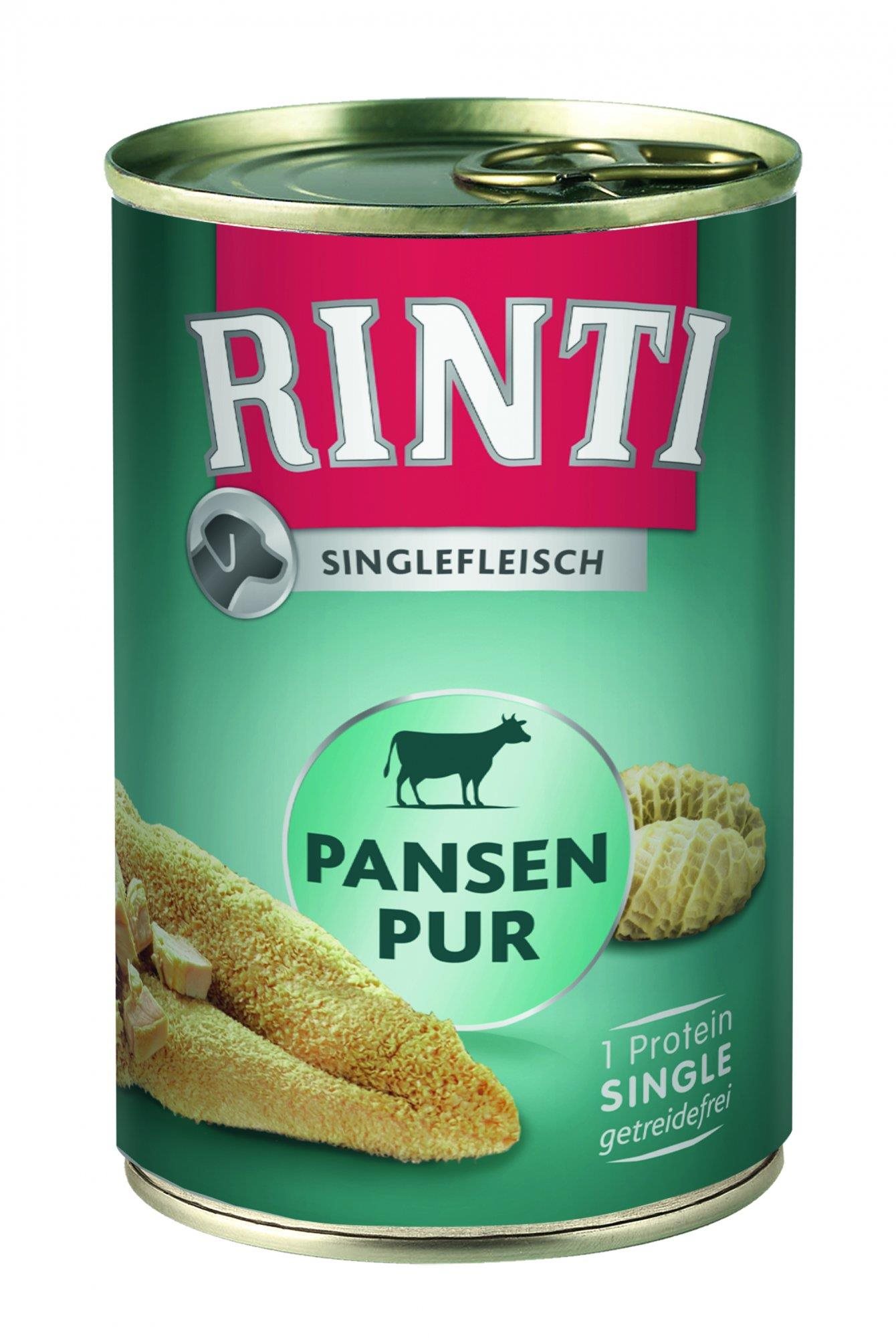 Rinti konzerva hovädzie žalúdky 400 g Konzerva pre psov