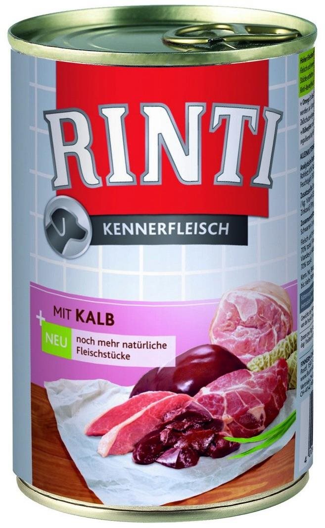 Rinti konzerva teľacie 400 g Konzerva pre psov