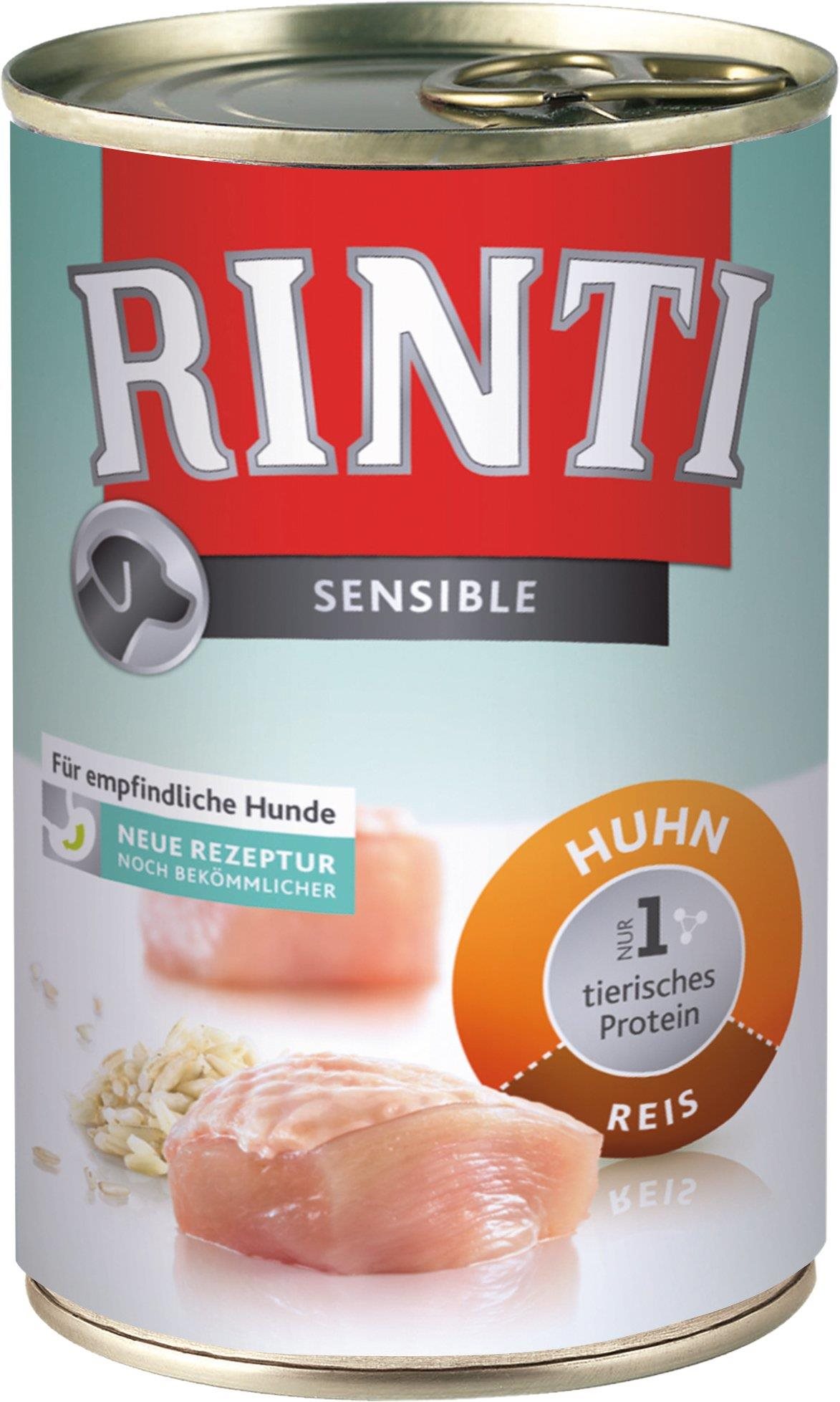 Rinti Sensible konzerva kurča + ryža 400 g Konzerva pre psov
