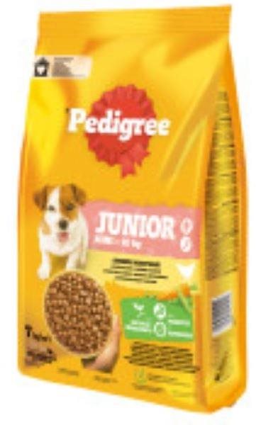 Pedigree granule s hydinou so zeleninou pre šteňatá malých plemien...