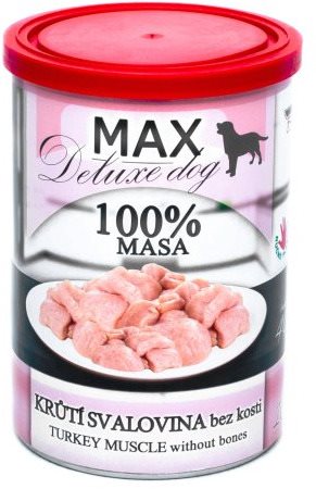 MAX deluxe morčacia svalovina bez kosti 400 g Konzerva pre psov