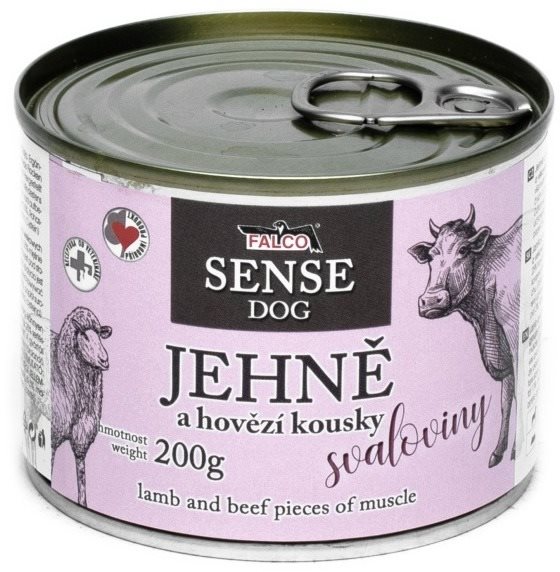 Falco Sense Dog jahňacie a hovädzie 200 g Konzerva pre psov