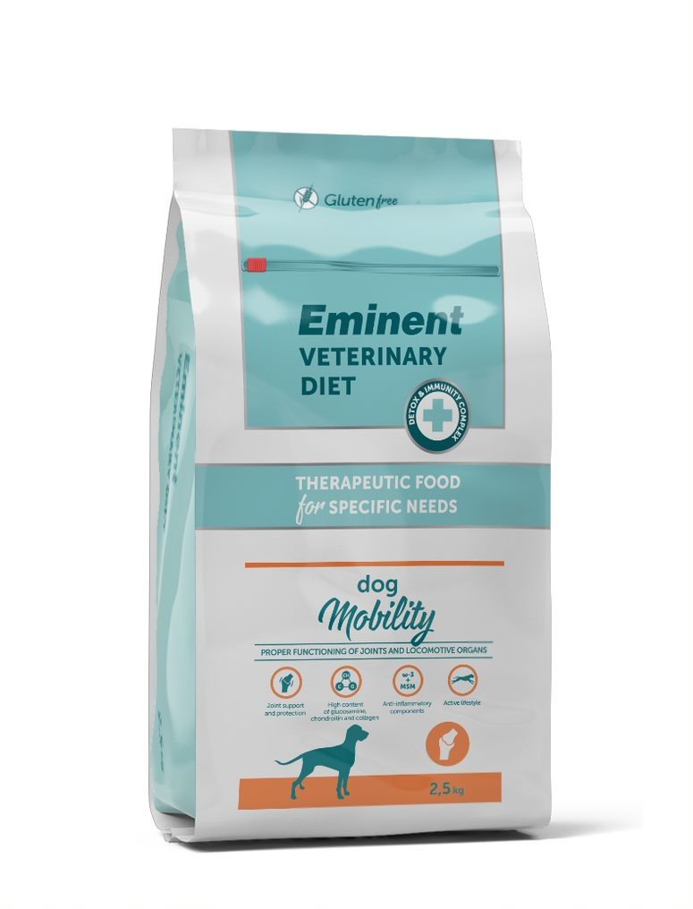 Eminent Vet Diet Dog Mobility 2,5 kg Diétne granule pre psov
