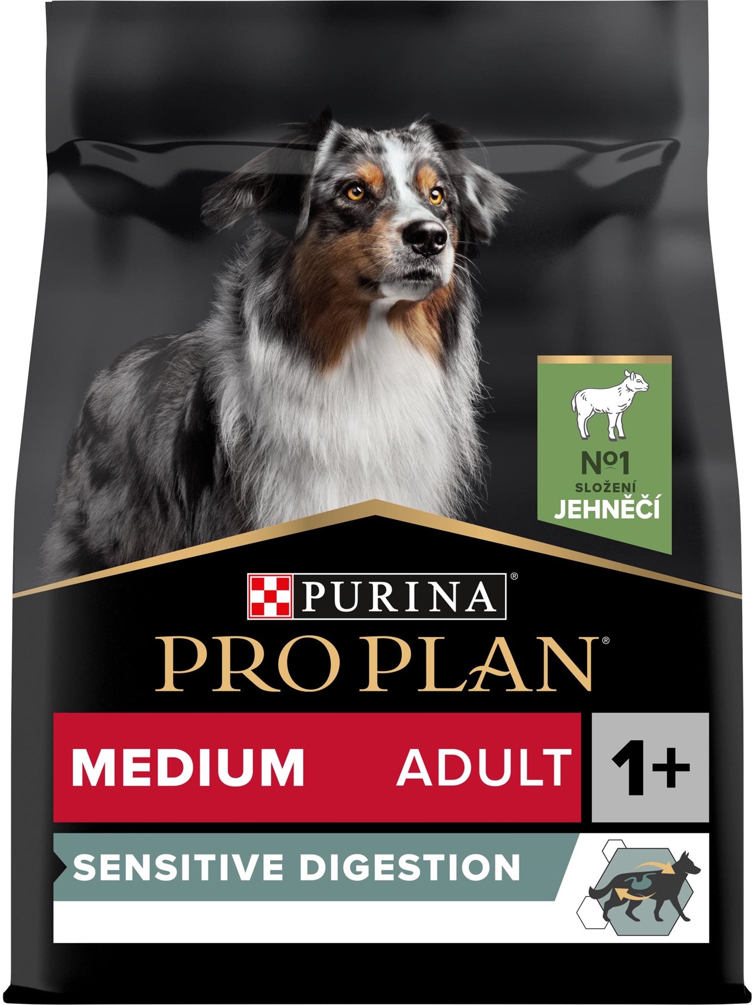 Pro Plan Medium Adult Sensitive Digestion jahňacie 3 kg Granuly pre...