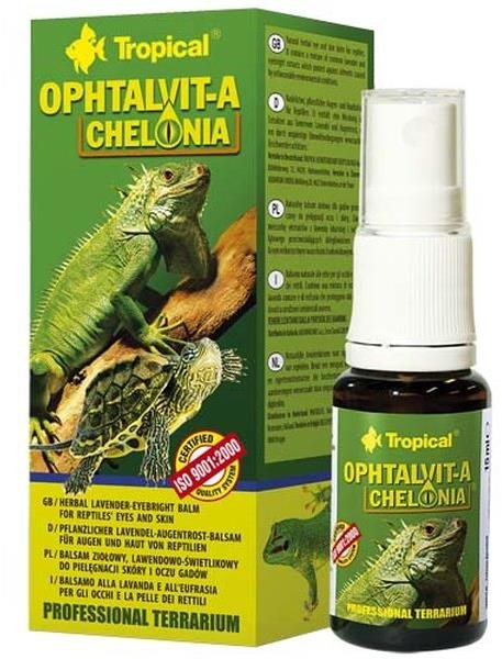 Tropical Ophtalvit-A Chelonia 15 ml Doplnok stravy pre teráriové...