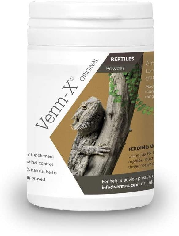 Verm-X Prírodný prášok proti črevným parazitom pre plazy 25 g...