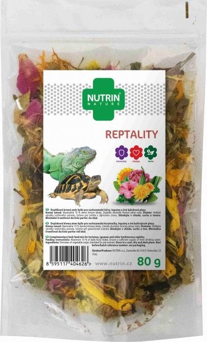 Nutrin Nature Reptality 80 g Doplnok stravy pre teráriové zvieratá