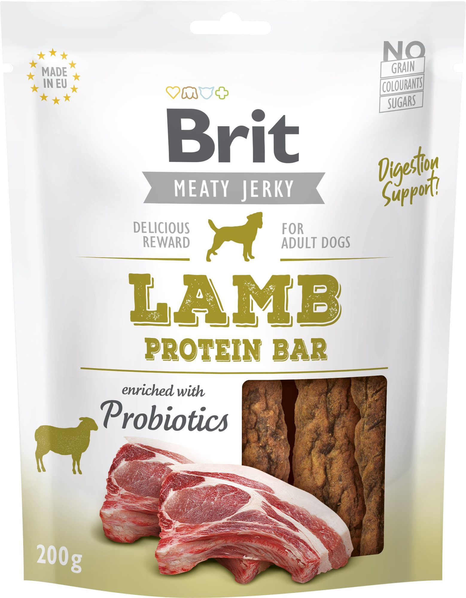 Brit Jerky Lamb Protein Bar 200 g Maškrty pre psov