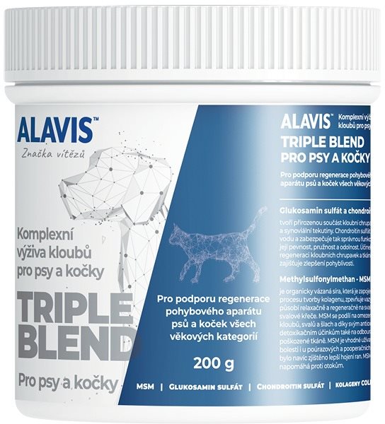 ALAVIS Triple Blend pre psov a mačky 200 g Kĺbová výživa pre psov