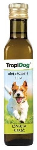 TropiDog Lososový a ľanový olej pre psov 250 ml Olej pre psa