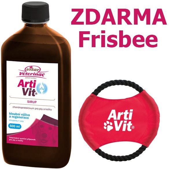 Vitar Veterinae Artivit sirup 500 ml + frisbee hračka pre psov...