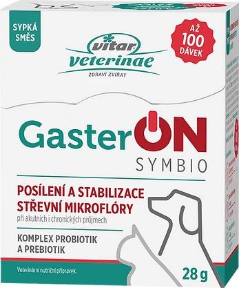 Vitar Veterinae GasterON symbio probiotiká a prebiotiká 28 g...