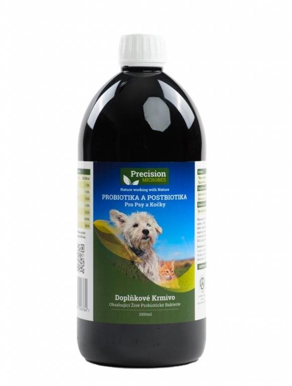 Precízne mikróby probiotiká a postbiotiká pre psy a mačky 1000 ml...