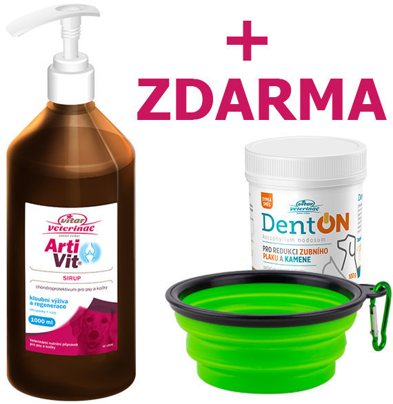 Vitar Veterinae Artivit sirup 1 000 ml + zdarma DentOn 100 g +...