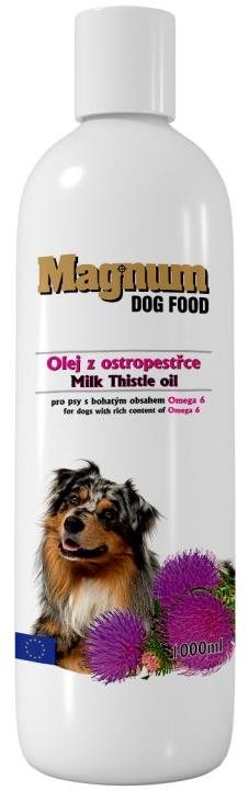 Magnum olej z pestreca mariánskeho 1000 ml Olej pre psa
