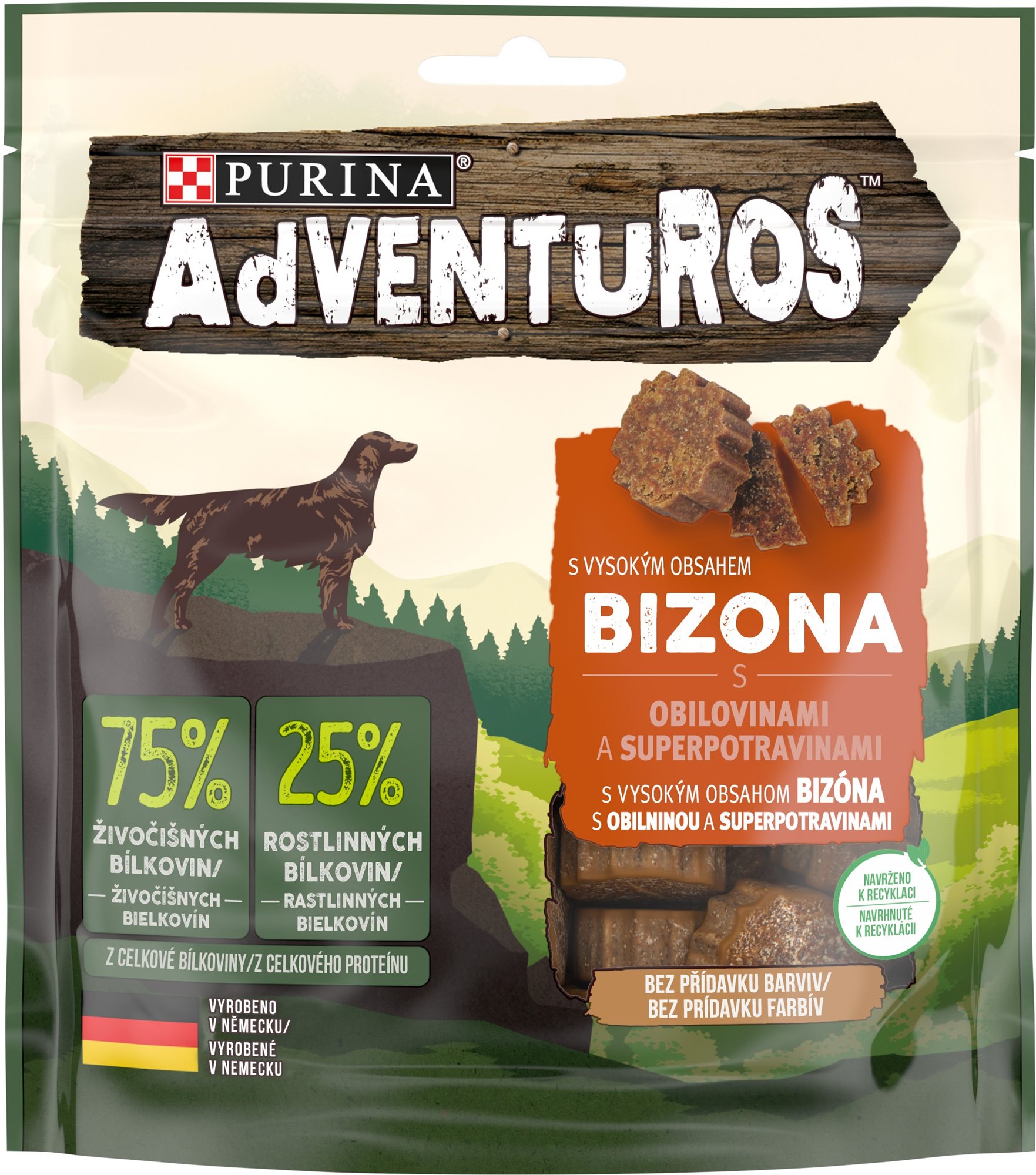 Adventuros Grain Free s bizónom 90 g Maškrty pre psov