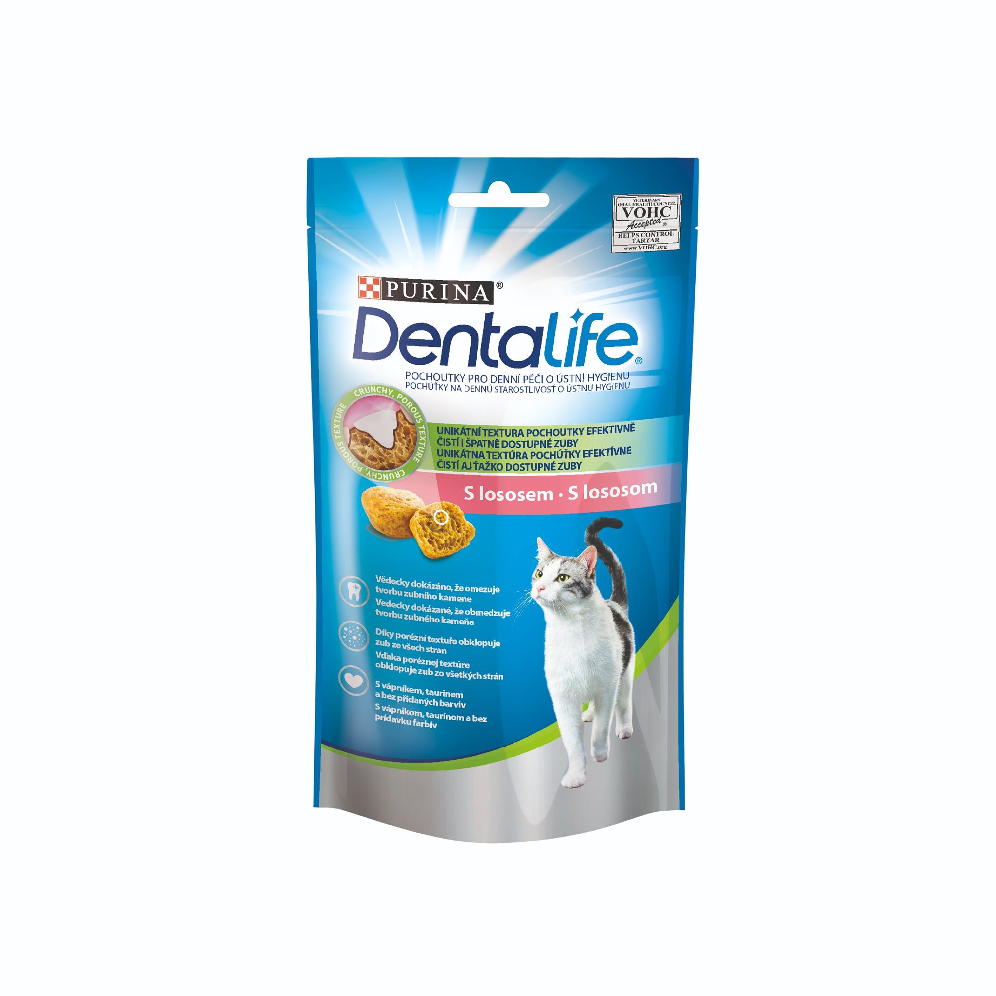 Dentalife Cat s lososom, 40 g Maškrty pre mačky