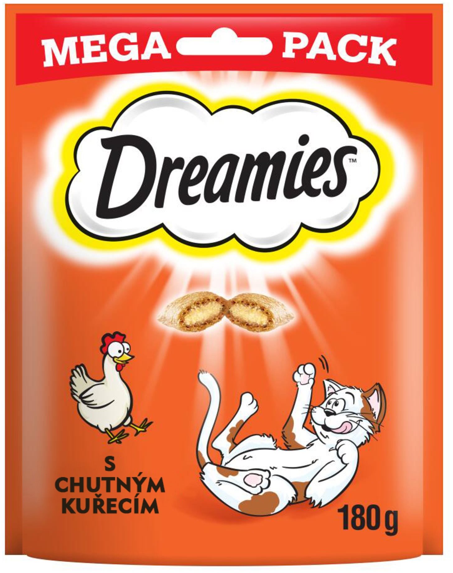 Dreamies maškrty kuracie pre mačky 180 g Maškrty pre mačky