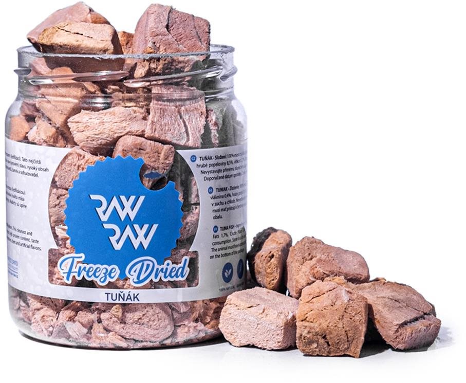 Raw Raw pochúťka mrazom sušené mäso z Tuniaka 70 g Maškrty pre psov