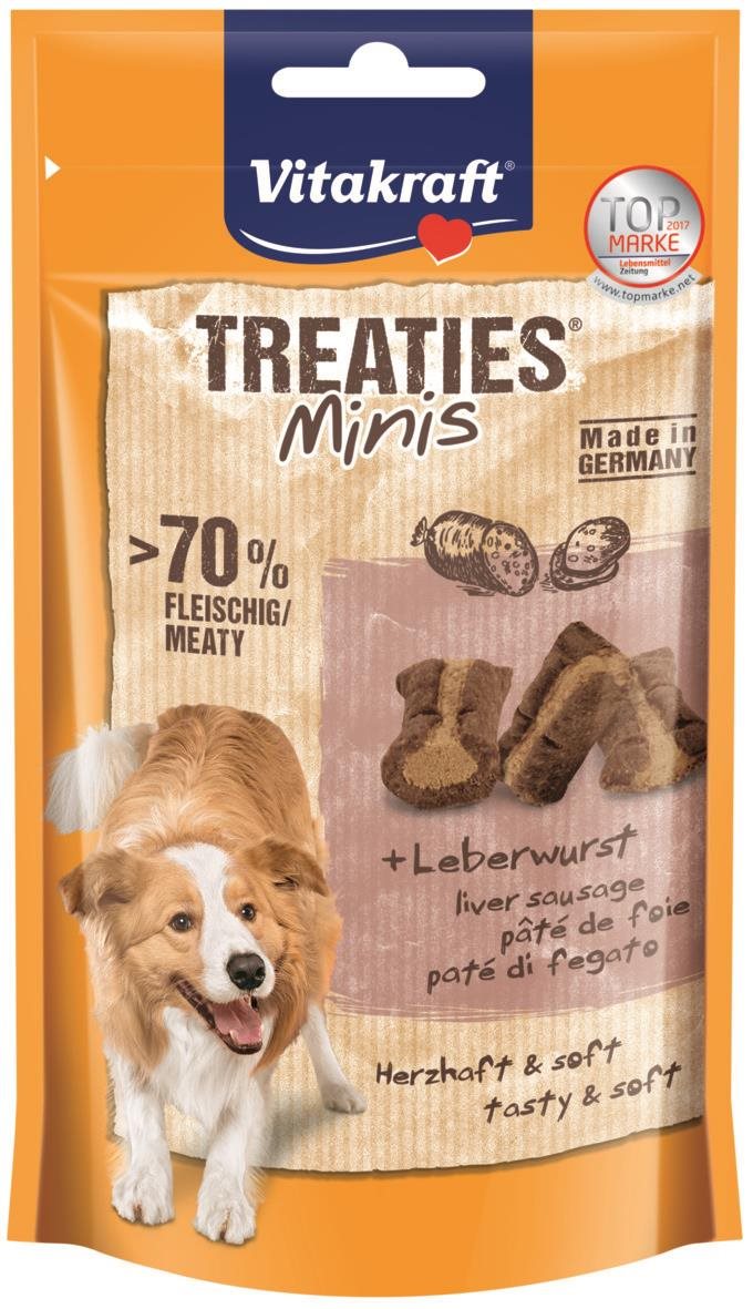Vitakraft Dog pochúťka Treaties Minis pečeňové 48 g Maškrty pre psov