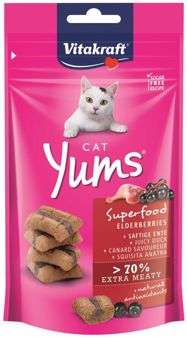 Vitakraft pochúťka Cat Yums Superfood baza 40 g Maškrty pre mačky