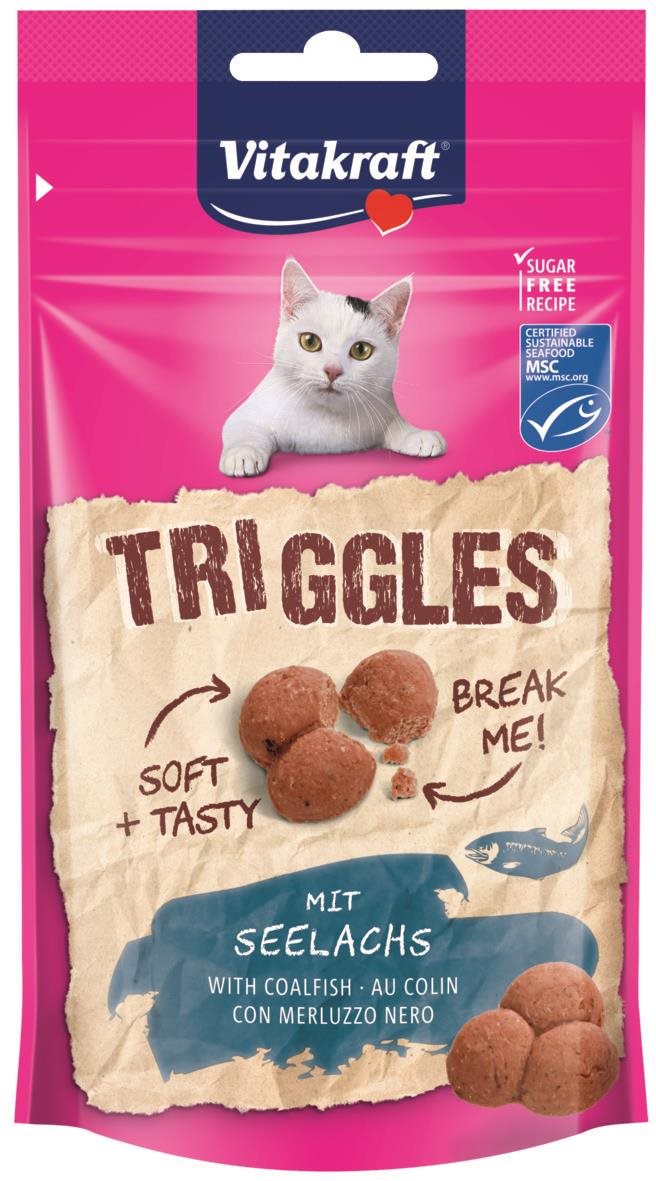 Vitakraft Cat pochúťka Triggles rybie 40 g Maškrty pre mačky